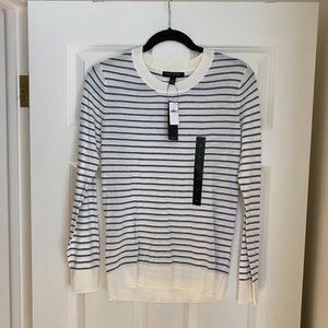 NWT Banana Republic Blue White Striped Sweater Medium